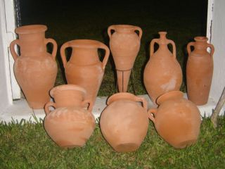 terracotta pots and vases